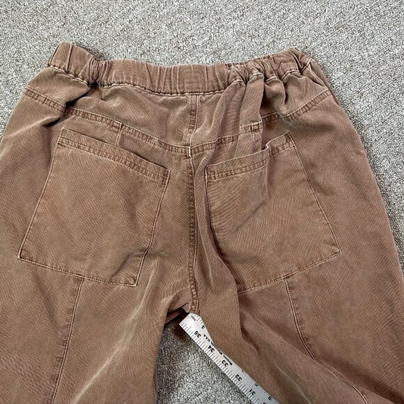 Forever 21 Brown Duck Canvas Cargo Utility Straight Leg Work Pants Womens Medium - Picture 5 of 5